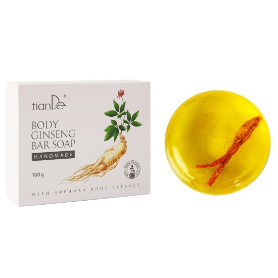 Kūno ženšenio muilo gabalėlis, 100 g.