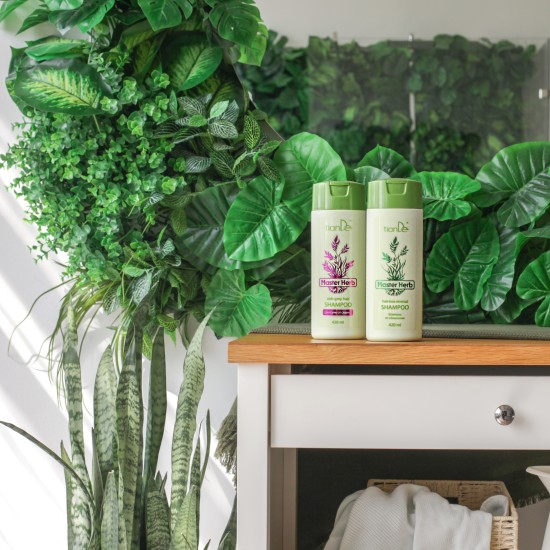 Šampūnas nuo žilų plaukų "Master Herb" 420 ml.