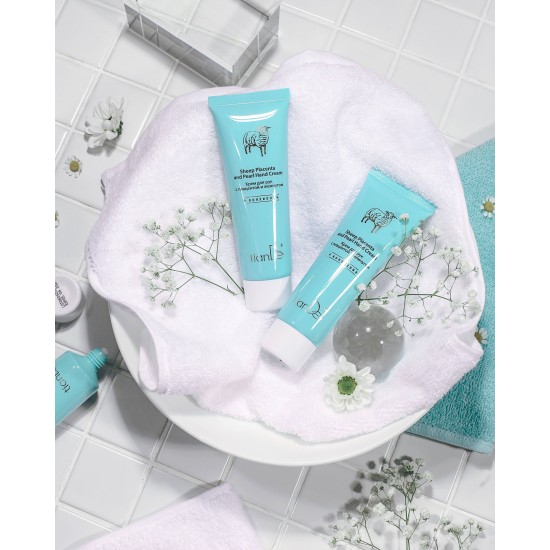 Kremas rankoms su placenta ir perlais (intensyvus odos atstatymas) 80 ml.