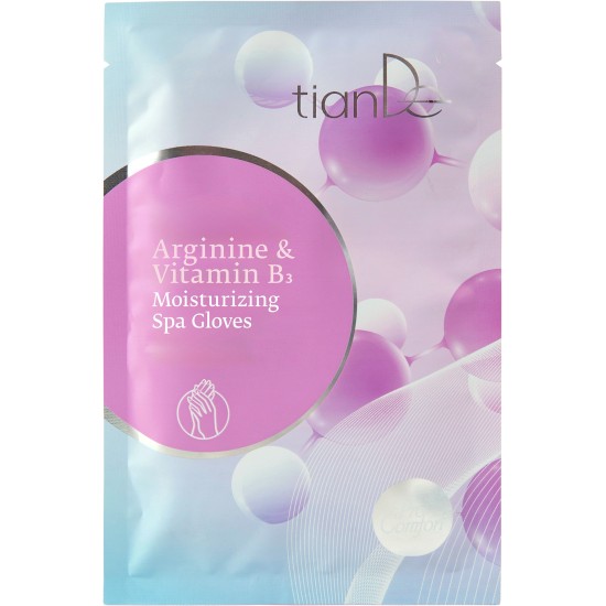 Drėkinamosios SPA pirštinės su argininu ir vitaminu B3, 1 pora