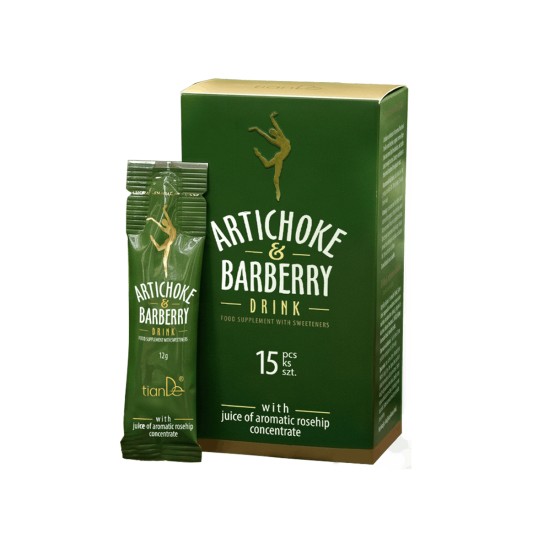 Maisto papildas su saldikliais su dygiaisiais artišokais ir paprastaisiais raugerškiais milteliai 180 g. (15 pakelių po 12 g.)